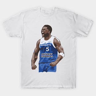 Anthony Edwards - basketball nba minnesota timberwolves minnesota timberwolves basketball playerkarl anthony towns sports ball basketball designs basketball lover basketball gift basketball fan gift idea basketball basketball basketball T-Shirt